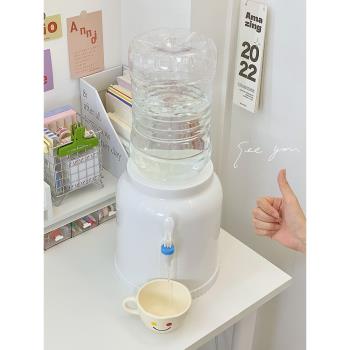 迷你飲水機小型學生宿舍桌面寢室用臺式上置水桶礦泉水簡易飲水器