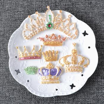 硅膠翻糖模具 皇冠系列烘焙DIY蛋糕西點裝飾造型滴膠 粘土