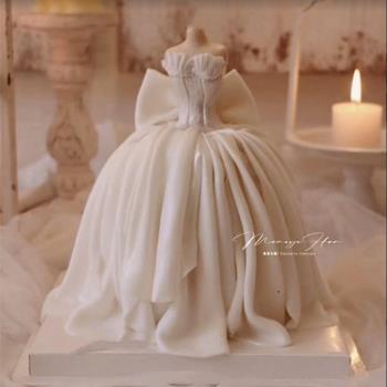 婚紗禮服公主裙人物身體硅膠蛋糕