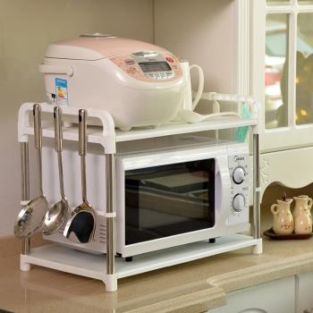 微波爐置物架烤箱架電飯煲收納架燒水壺調料廚房廚具多功能儲物架