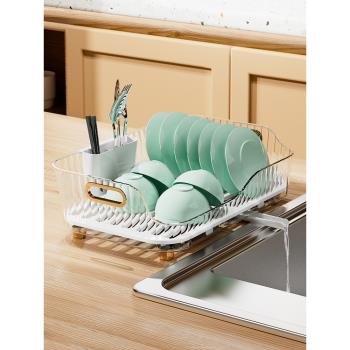 廚房瀝水碗盤架家用收納架碗筷餐具置物架碗架瀝水架碗碟收納架子