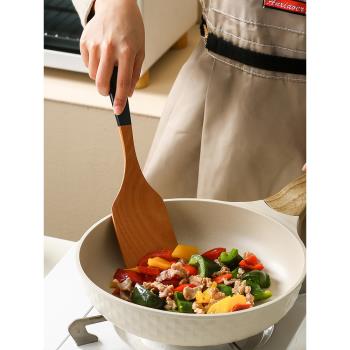 日式木質廚具套裝不粘鍋家用鍋鏟耐高溫木鏟炒菜木頭勺子湯勺飯勺
