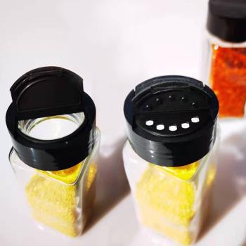家用120ml玻璃調料罐全套方形胡椒粉調味盒燒烤廚房用品調料瓶