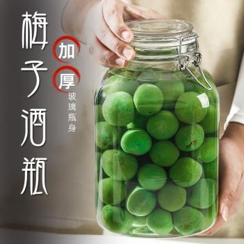 泡酒玻璃瓶專用酒瓶空瓶青梅楊梅自釀果酒容器食品級密封罐泡酒罐