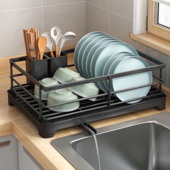 廚房碗碟碗筷收納架水槽置物架臺面碗架盤子瀝水架放碗盤收納盒子