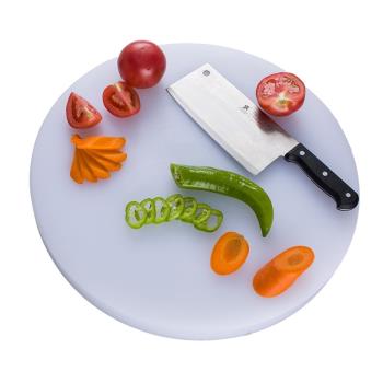 食品級PE圓形塑料切菜板加厚抗菌防霉砧板實心商用菜墩剁肉墩案板