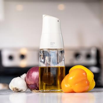 zuutii玻璃油壺加拿大家用廚房醬油醋調料瓶自動開合防漏油罐套裝