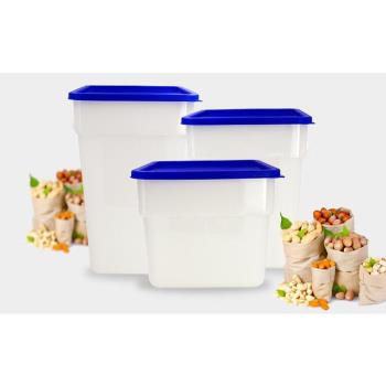 PP桶塑料帶蓋食品級方形桶加厚儲物桶米桶糖水桶冰桶酒吧冰桶多款