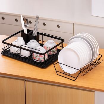 歐潤哲 廚房碗架瀝水架晾放碗筷瀝碗柜家用品收納盒置物架107945