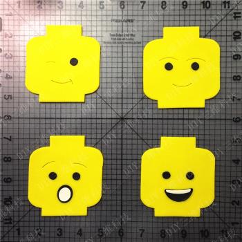 LegoHead樂高機器人餅干蔬果卡通饅頭包子模具蛋糕裝飾切印模立體