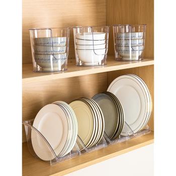 碗碟收納架廚房碗架瀝水架家用櫥柜內餐具置物架放盤子碗筷收納盒
