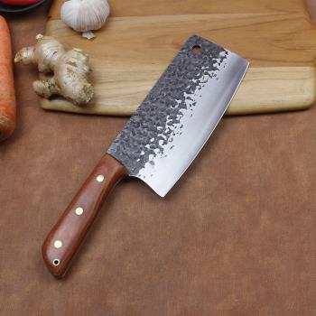 龍泉9CR18菜刀女士切片刀中式家用片魚切肉絲專用手工鍛打三合鋼