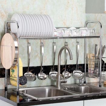 Kitchen shelf, stainless steel sink rack, drain rack, dish