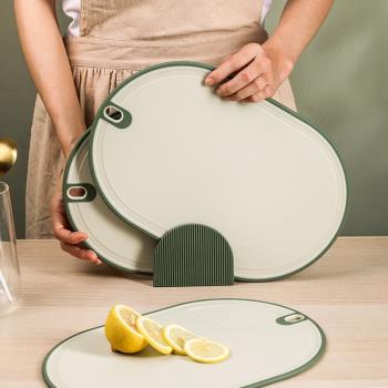 分類菜板家用抗菌砧板水果刀輔食案板套裝廚房切菜板雙面塑料粘板