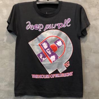 Deep Purple深紫樂隊重金屬搖滾風潮牌短袖美式vintage古著T恤潮
