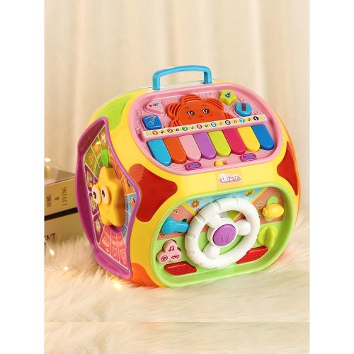 寶麗七面體玩具寶寶嬰兒多功能游戲桌兒童早教益智1-2歲0多面體六