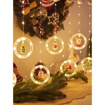 圣誕節裝飾品發光燈圣誕樹場景布置雪人燈飾門掛節日裝扮創意掛飾