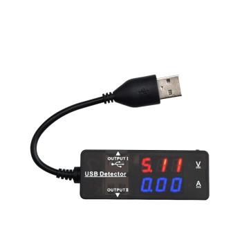 USB電流電壓表檢測儀器數字數顯雙顯示試頭線充電維修手機工具