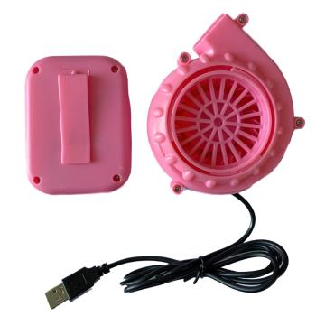 USB迷你鼓風機風扇電池盒套裝氣模恐龍充氣服裝燒烤吹風鼓氣散熱