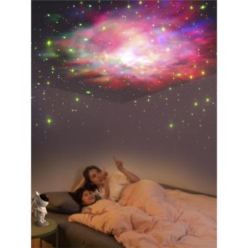 星空投影燈宇航員滿天星臺燈臥室床頭睡眠氛圍星光小夜燈創意禮物