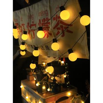 戶外露營野營帳篷氛圍燈LED照明燈練攤生日會派對裝飾電池小燈串