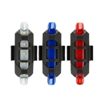 自行車尾燈USB充電山地車配件后警示燈 夜騎行裝備單車燈閃