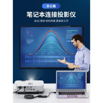 優越者hdmi轉vga轉換器高畫質轉接頭筆記本電腦連線顯示器投影儀