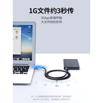 綠聯雙頭usb數據線公對公雙公連接線移動硬碟盒筆記本電腦散熱器機頂盒寫字板攝像頭車載mp3兩頭usb數據線