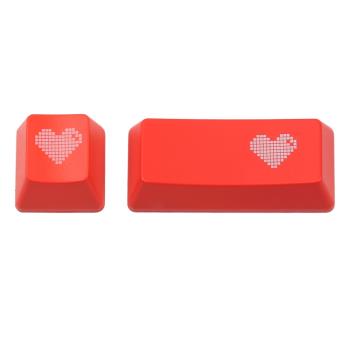 ESC紅色愛心透光高度機械鍵盤