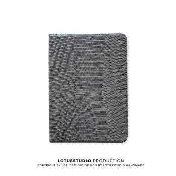 輕奢原創牛皮蜥蜴紋2021ipad pro保護套高級灰平板mini全包軟殼