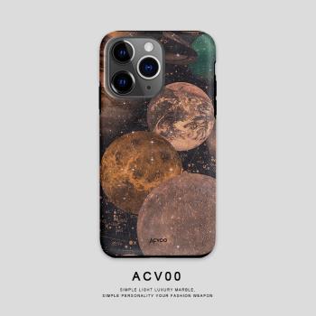 Acvoo新款宇宙太空星球iPhone13Pro適用于12雙層15全包X手機殼14