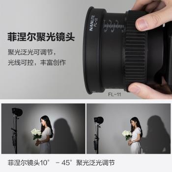 Nanlite南光Forza60W專用菲涅爾聚光鏡頭 保榮卡口攝影燈泛光調節
