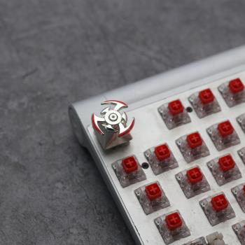 陀螺金屬鍵帽個性機械鍵盤用cherry凱華十字軸通用單個DIY客制化