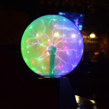 靜電球離子球電光球閃電球輝光球魔球觸摸感應球等離子球插電魔燈
