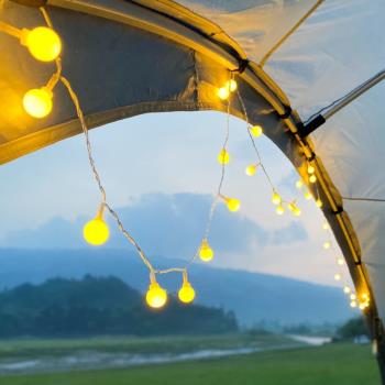 戶外營地USB裝飾燈露營氛圍天幕布置帳篷燈串夜市擺攤LED彩燈串燈
