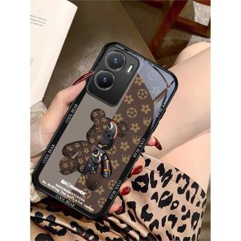 vivoY35 5G手機殼V2230A的手機套Y35新款vivo保護套防摔軟殼矽膠男女款玻璃網紅可愛卡通情侶超薄全包個性潮