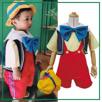 六一兒童長鼻子匹諾曹演出服木偶奇遇記cos服幼兒園舞臺表演服