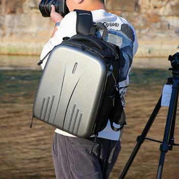 新雙肩硬殼專業相機包男女單反背包防水適用無人機康佳索尼攝影包