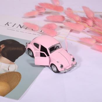 少女心汽車擺件 ins風攝影拍攝道具擺拍粉色拍照道具擺件飾品