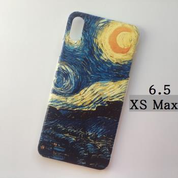 適用iphoneXS max 手機殼蘋果XSmax保護殼彩繪卡通半包開口硬殼套