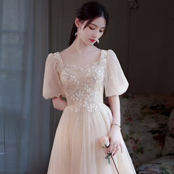 藝考宴會小眾顯瘦連衣裙晚禮服