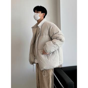 MRCYC立領麵包服男冬季保暖加厚棉服韓版寬松高階感簡約棉衣外套