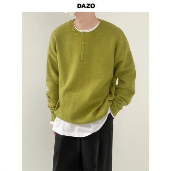 韓風DAZO男生套頭毛衣帥氣針織衫