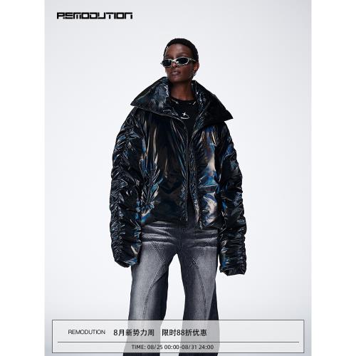 RMDT 原創設計 clean fit短款立領羽絨服男冬季加厚小眾夾克外套