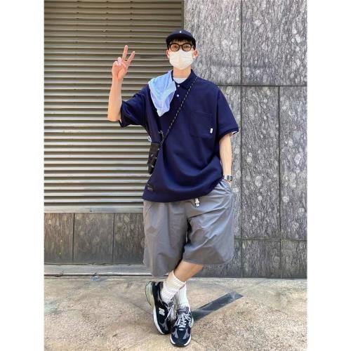 Polo日系休閑情侶基礎短袖T恤