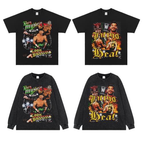 LATINO HEAT Eddie Guerrero拉丁熱火艾迪格雷羅摔角冠軍短袖T恤