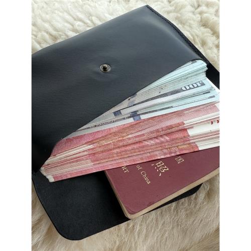 綿羊錢包意大利進口小羊皮純手工萬元大容量薄軟真皮男女現金袋夾