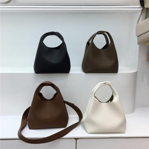 小臟柜 韓國新品菜籃子包極簡風復古通勤水桶包ins小眾托特斜挎包
