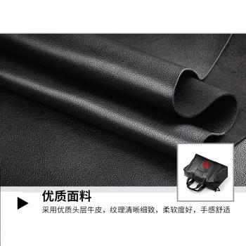 真皮旅行包男手提大容量高階商務短途出差旅遊輕便頭層牛皮行李袋