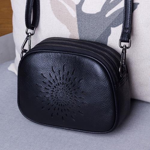 多層包包女2025新款真皮女包單肩斜挎包女小包時尚韓版軟皮小圓包